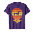 Dachshund 70S Sunset Dachshund T-Shirt - Novelty Apparel Men Women - T-Shirt, Sweatshirt, Hoodie
