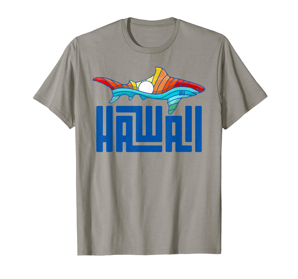 Hawaii Rainbow Shark T-Shirt - Custom Art Print Men Women - T-Shirt, Sweatshirt, Hoodie