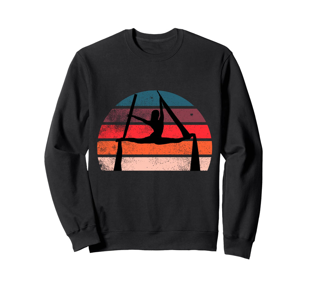 Aerial Silk Sunset Silhouette Aerialist Sweatshirt - Graphic Print Unisex - T-Shirt, Sweatshirt, Hoodie