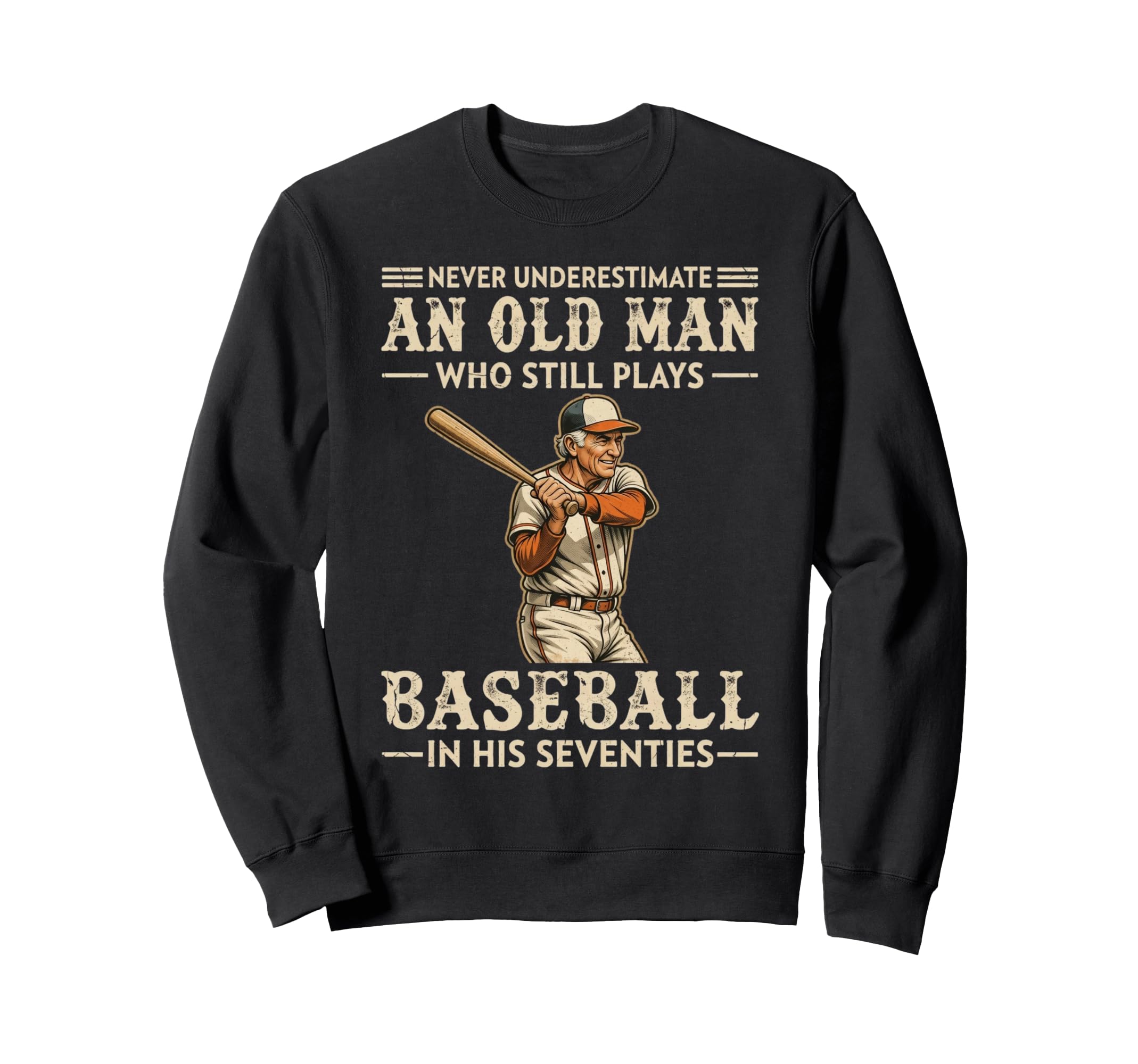 Play Baseball Their Seventies Player Sweatshirt - Streetwear Style Unisex - T-Shirt, Sweatshirt, Hoodie