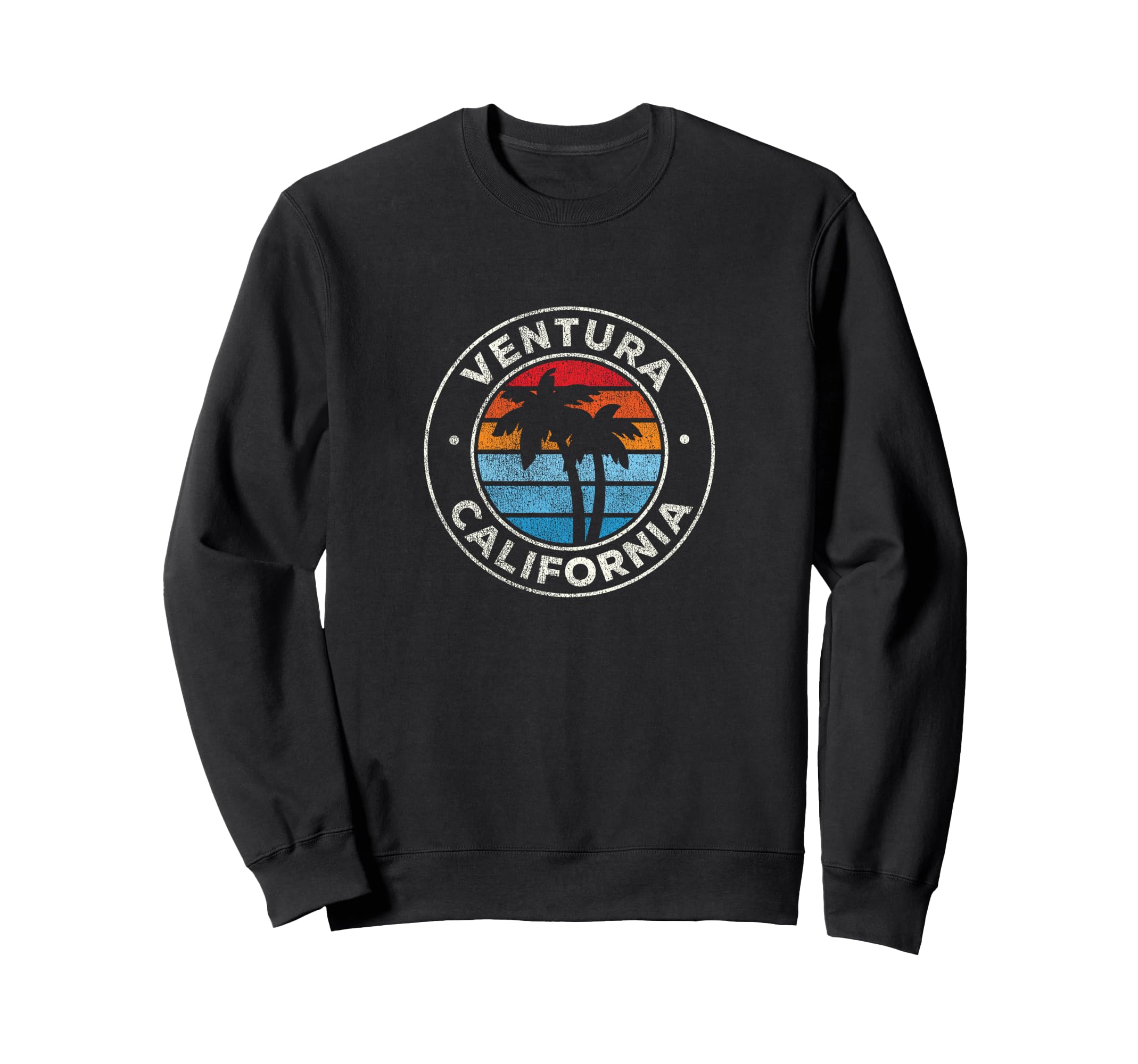 Ventura California Ca 70S Sweatshirt - Fun Novelty Design for Adults - T-Shirt, Sweatshirt, Hoodie