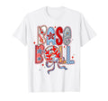 Baseball Coquette Bow Baseball Mom T-Shirt - Minimalist Print for Adults - T-Shirt, Sweatshirt, Hoodie