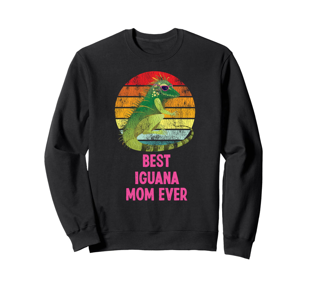 Best Iguana Mom Ever Sunset Sweatshirt - Minimalist Print Men Women - T-Shirt, Sweatshirt, Hoodie