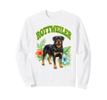Rottweiler Groovy Floral Watercolor Sweatshirt - Minimalist Print Unisex - T-Shirt, Sweatshirt, Hoodie