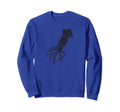 Squid Distressed Squid Sweatshirt - Novelty Apparel Unisex - T-Shirt, Sweatshirt, Hoodie