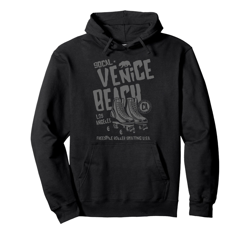 Venice Beach California Roller Skate Hoodie - Minimalist Print Men Women - T-Shirt, Sweatshirt, Hoodie