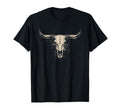 Boho Cow Skull Cowgirl Cowboy Western T-Shirt - Graphic Print for Adults - T-Shirt, Sweatshirt, Hoodie