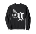 Old School Og Hip Hop Head Vinyl Sweatshirt - Aesthetic Graphic for Adults - T-Shirt, Sweatshirt, Hoodie