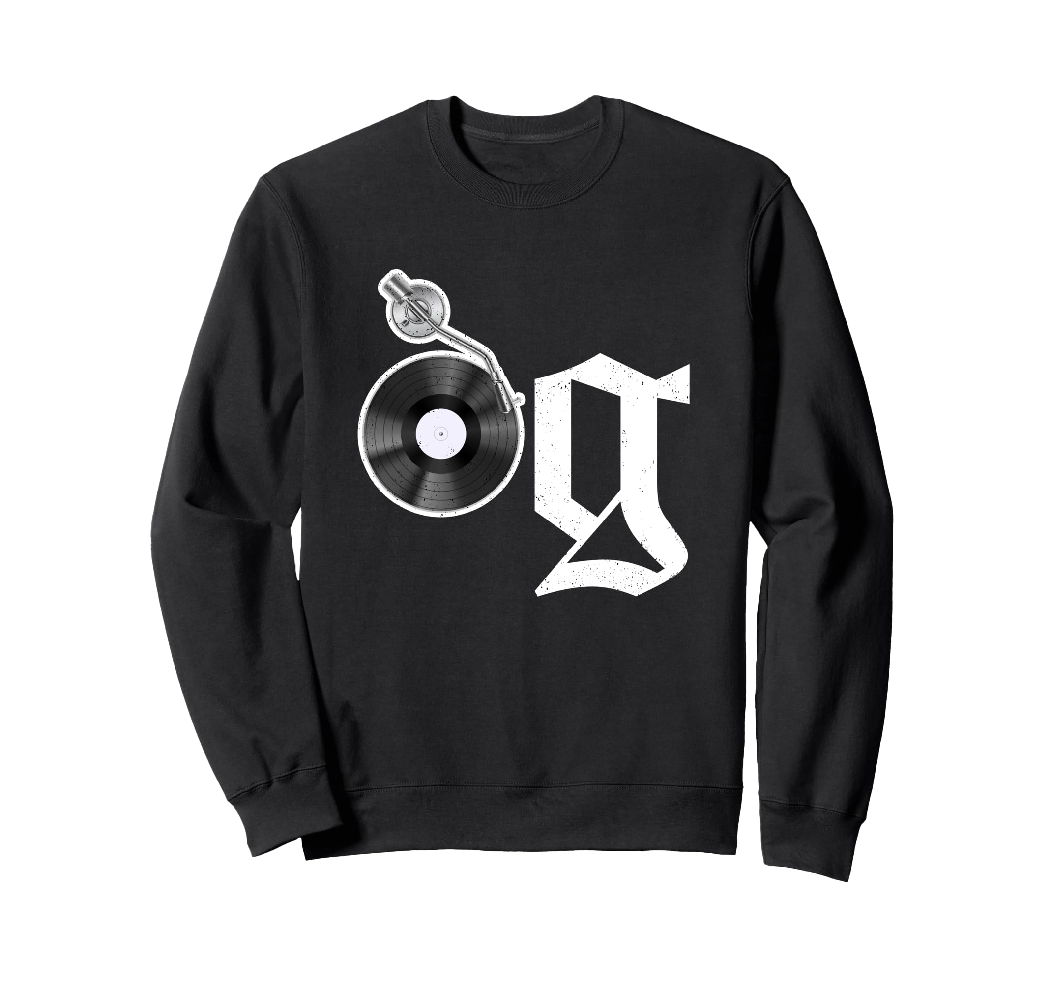 Old School Og Hip Hop Head Vinyl Sweatshirt - Aesthetic Graphic for Adults - T-Shirt, Sweatshirt, Hoodie
