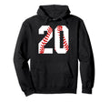 Baseball Mom 20 Jersey Baseball Hoodie - Aesthetic Graphic for Adults - T-Shirt, Sweatshirt, Hoodie