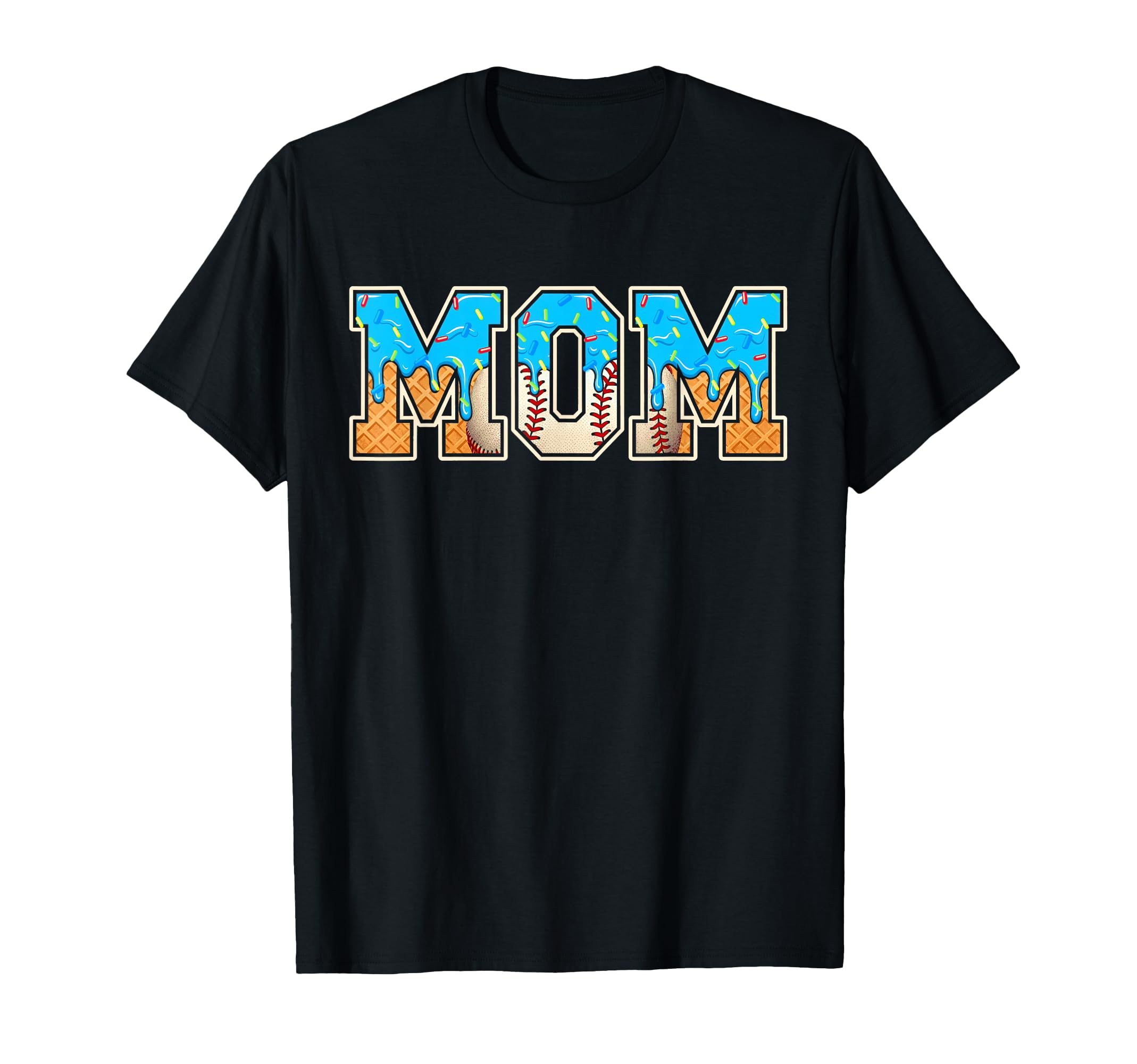 Baseball Mom Funny Mothers Day Ice T-Shirt - Unique Graphic for Adults - T-Shirt, Sweatshirt, Hoodie