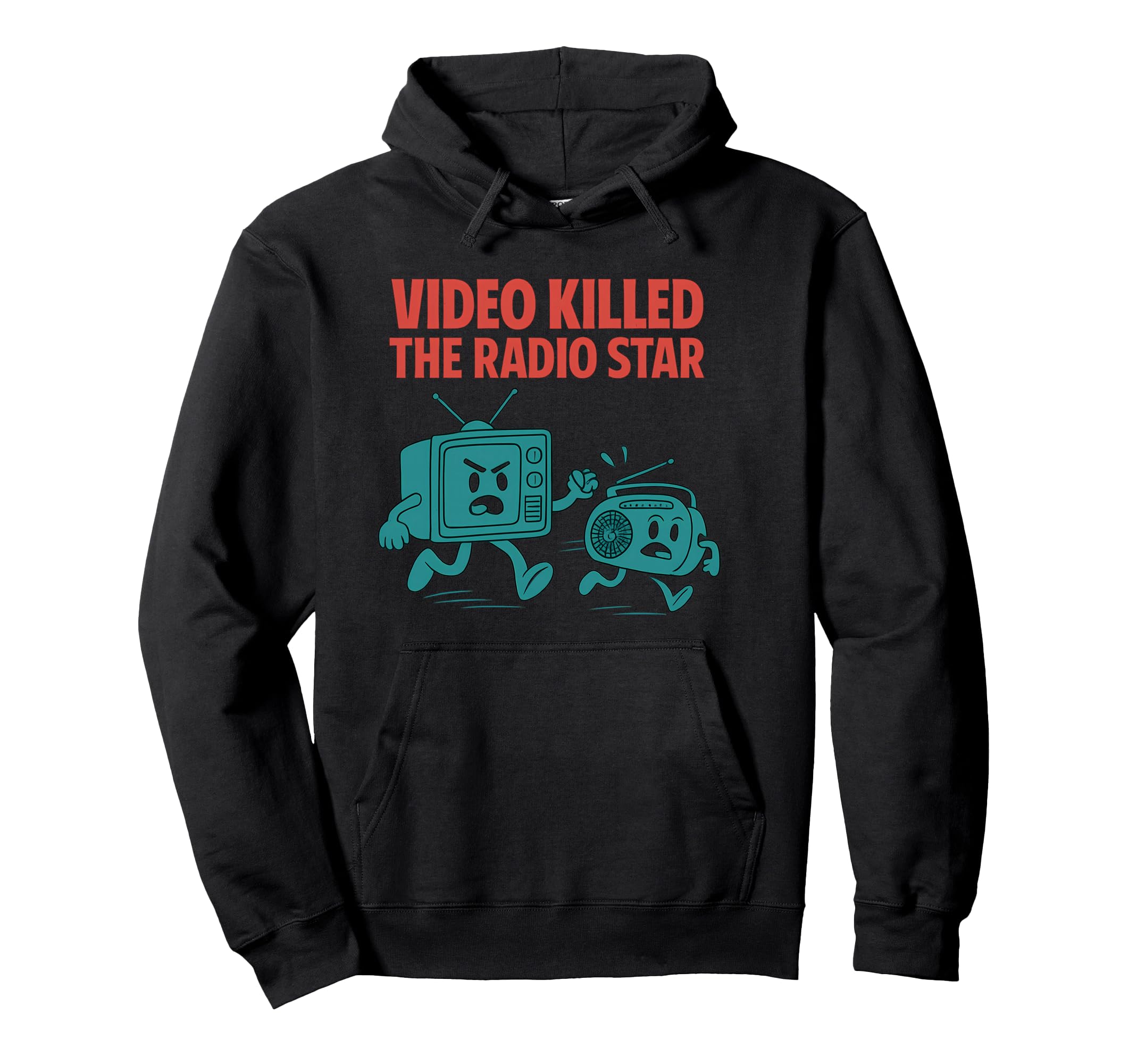 90S Nostalgia Video Killed Radio Star Hoodie - Custom Art Print Men Women - T-Shirt, Sweatshirt, Hoodie