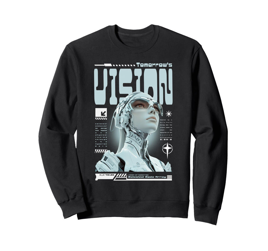 Y2K Future Bold Urban Graffiti Sweatshirt - Custom Art Print for Adults - T-Shirt, Sweatshirt, Hoodie