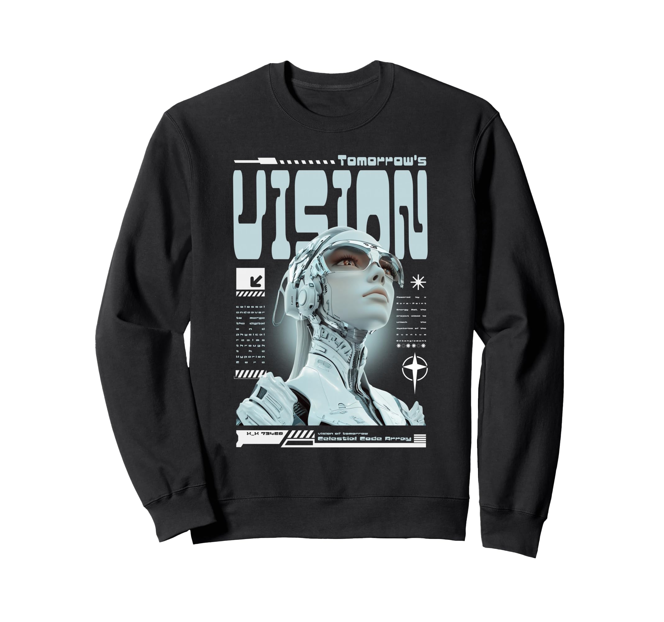 Y2K Future Bold Urban Graffiti Sweatshirt - Custom Art Print for Adults - T-Shirt, Sweatshirt, Hoodie
