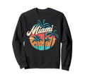 Miami Beach Aestethic Sunset Palm Sweatshirt - Minimalist Print for Adults - T-Shirt, Sweatshirt, Hoodie