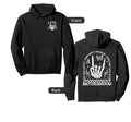 Motherhood Mom Life Rock Skeleton Hand Hoodie - Fun Novelty Design Unisex - T-Shirt, Sweatshirt, Hoodie