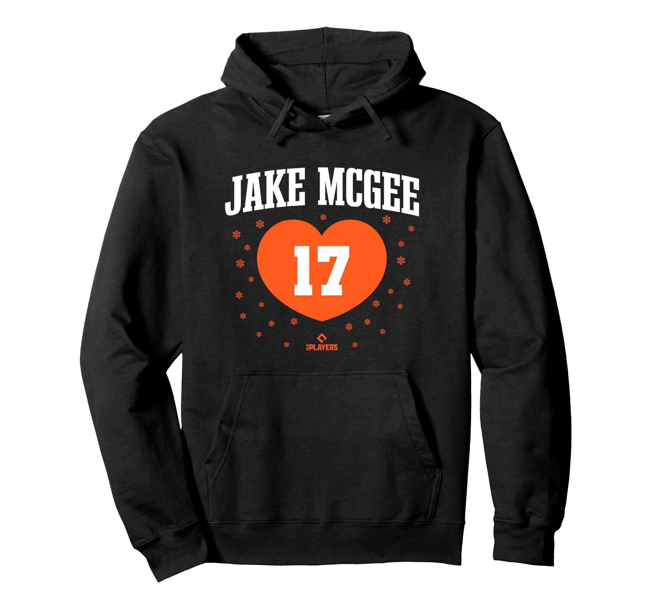 Jake Mcgee Heart San Francisco Baseball Hoodie - Graphic Print Unisex - T-Shirt, Sweatshirt, Hoodie