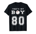 Thats My Baseball 80 Jersey Number Mom T-Shirt - Aesthetic Graphic Unisex - T-Shirt, Sweatshirt, Hoodie
