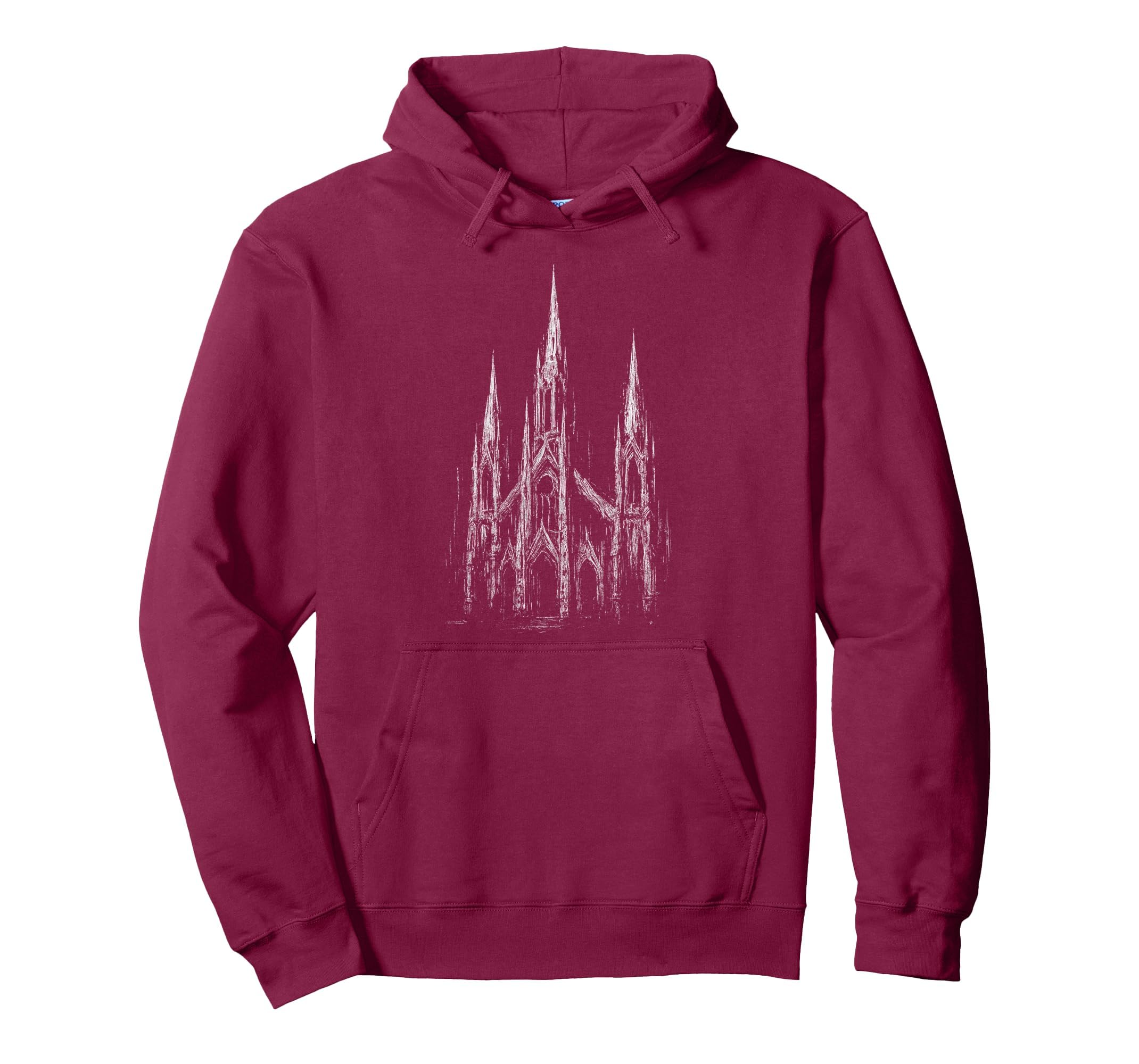 Gothic Church Cathedral Grunge Goth Dark Hoodie - Graphic Print for Adults - T-Shirt, Sweatshirt, Hoodie