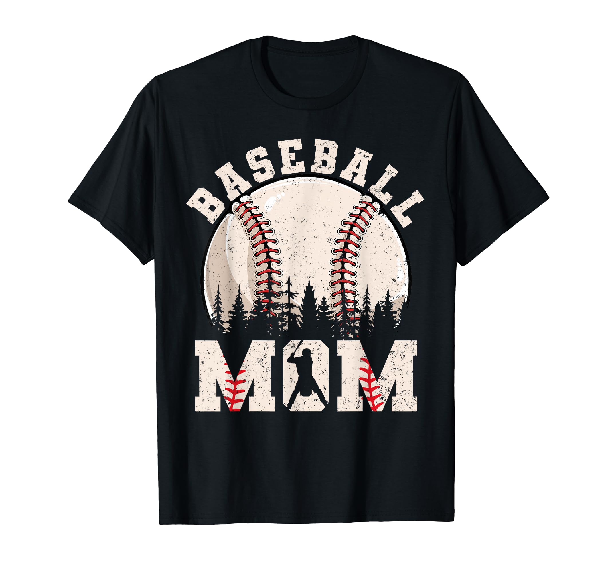 Baseball Mom Funny Baseball Ball Mothers T-Shirt - Unique Graphic Unisex - T-Shirt, Sweatshirt, Hoodie