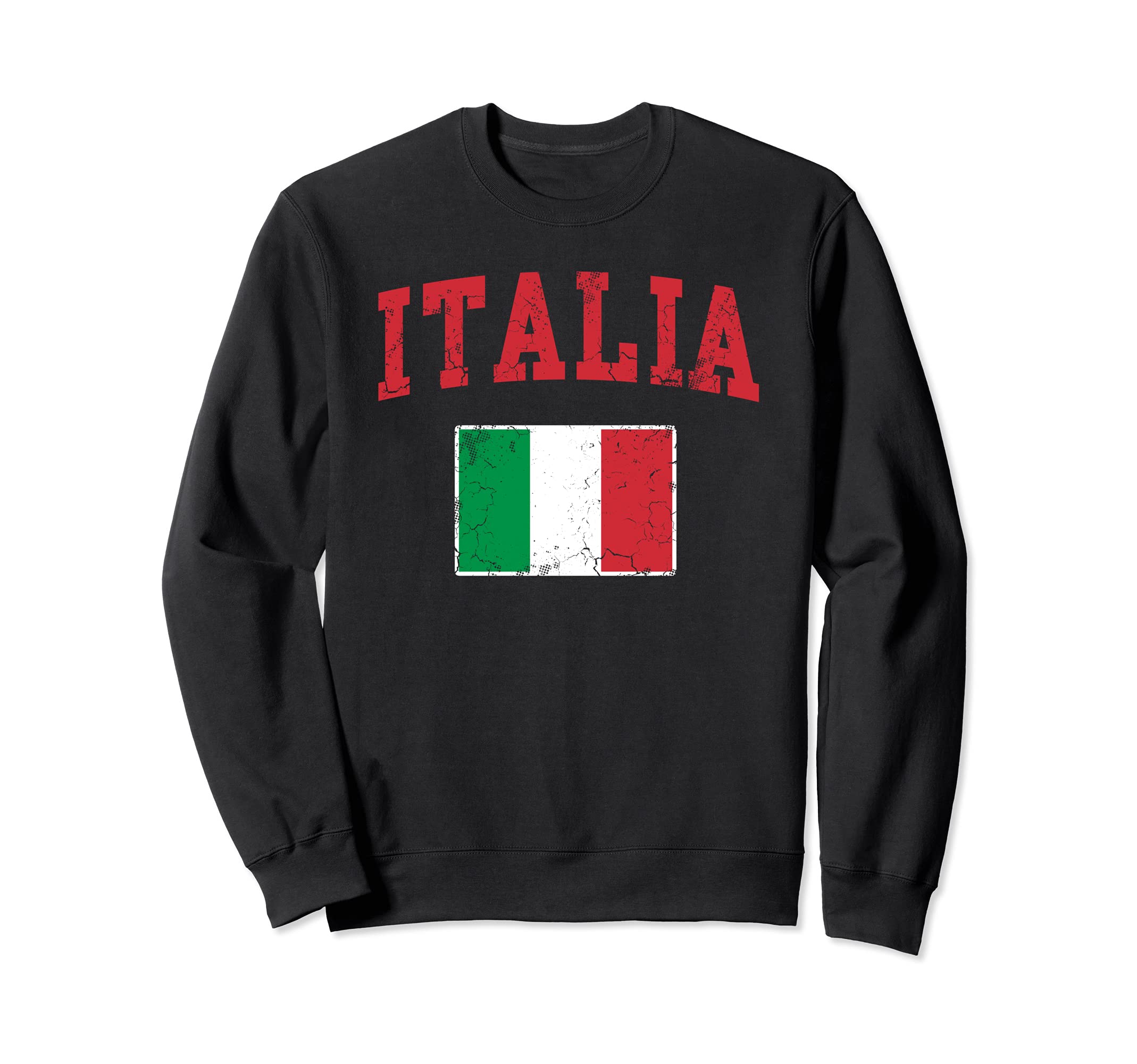 Italia Italian Flag Italy Sweatshirt - Fun Novelty Design for Adults - T-Shirt, Sweatshirt, Hoodie