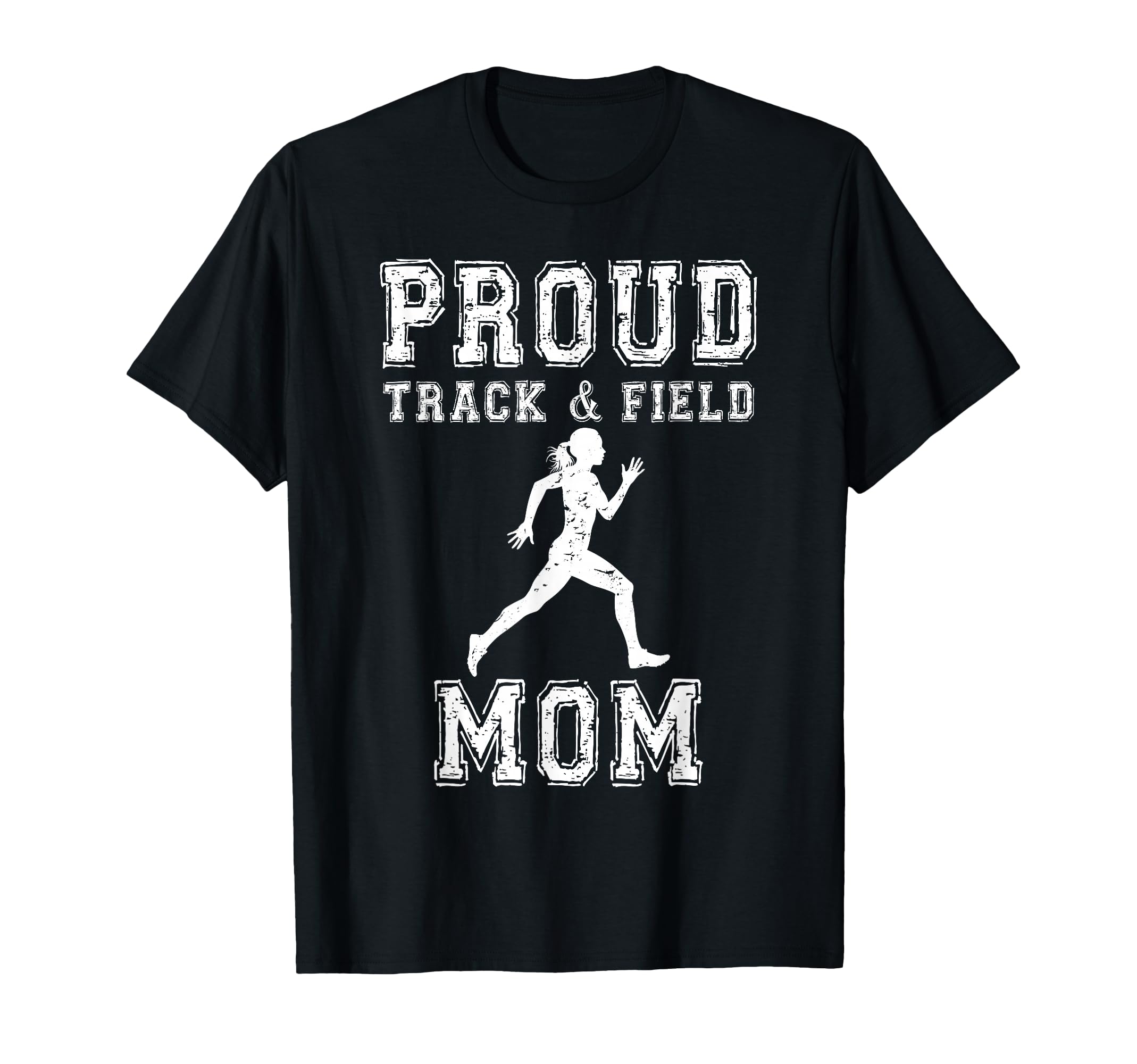 Proud Track Field Mom Game Day Sports T-Shirt - Fun Novelty Design Unisex - T-Shirt, Sweatshirt, Hoodie