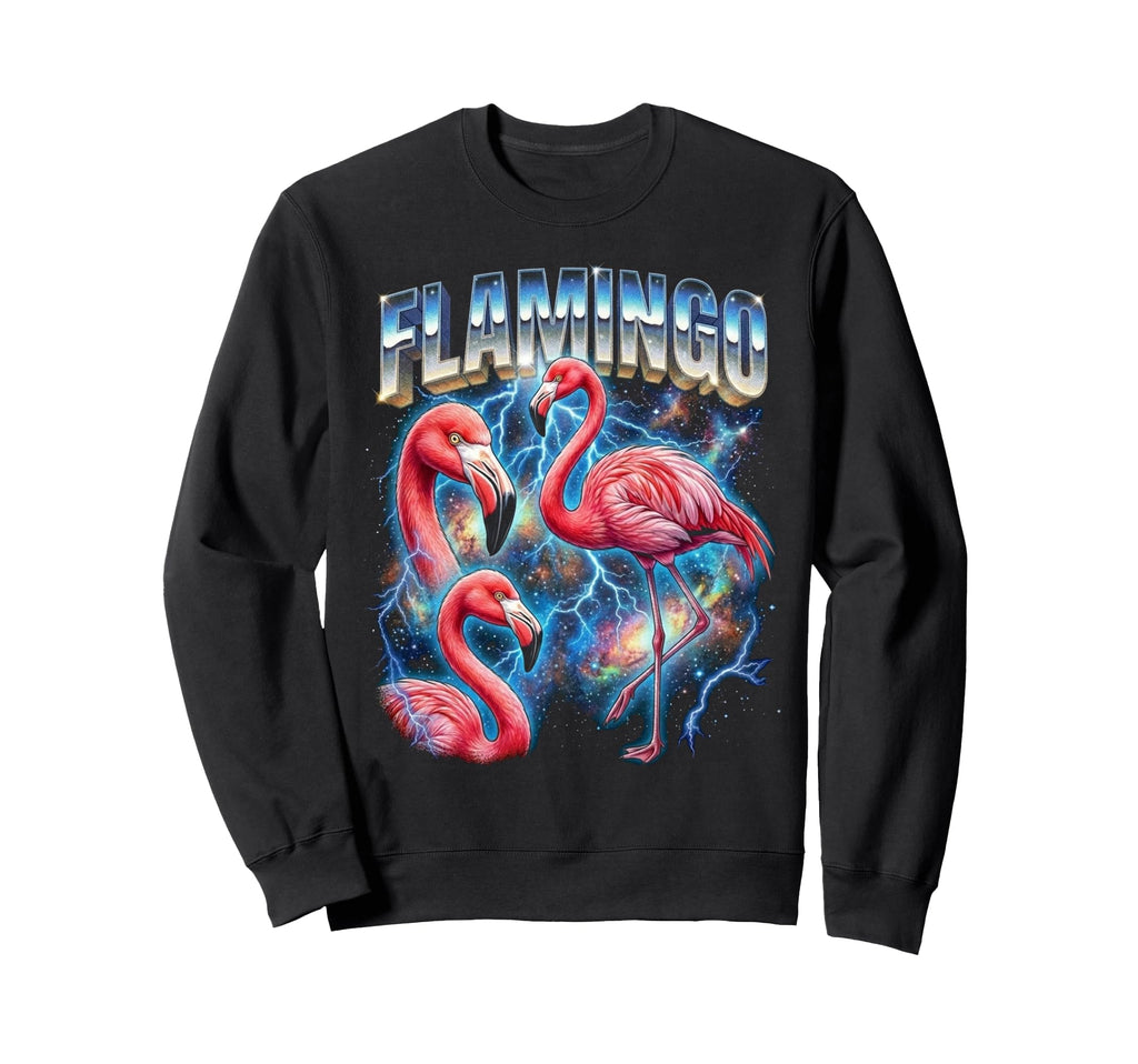 Flamingo 80S Funny Flamingo 90S Sweatshirt - Trendy Graphic for Adults - T-Shirt, Sweatshirt, Hoodie