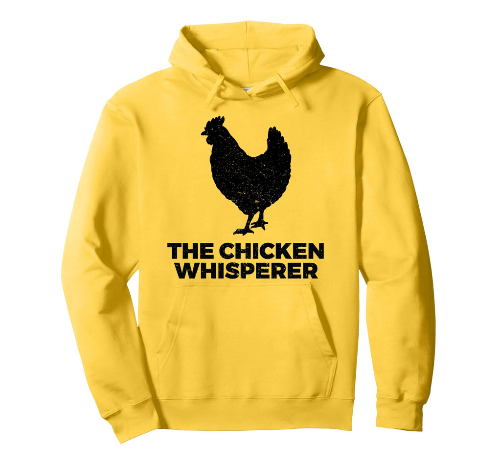 Chicken Whisperer Distressed Hoodie - Trendy Graphic Unisex - T-Shirt, Sweatshirt, Hoodie