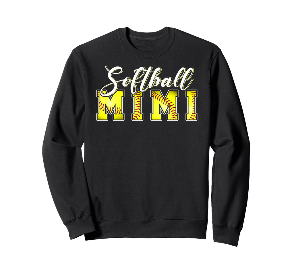 Softball Baseball Blessed Mimi Sweatshirt - Casual Everyday Wear Men Women - T-Shirt, Sweatshirt, Hoodie