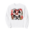 Checkered Baseball Mama Sweatshirt - Novelty Apparel Men Women - T-Shirt, Sweatshirt, Hoodie