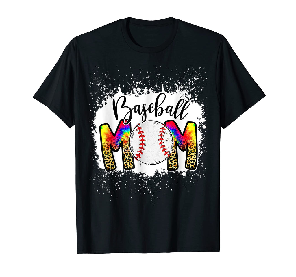 Baseball Player Mom Love Tie Dye Baseball T-Shirt - Unique Graphic Unisex - T-Shirt, Sweatshirt, Hoodie