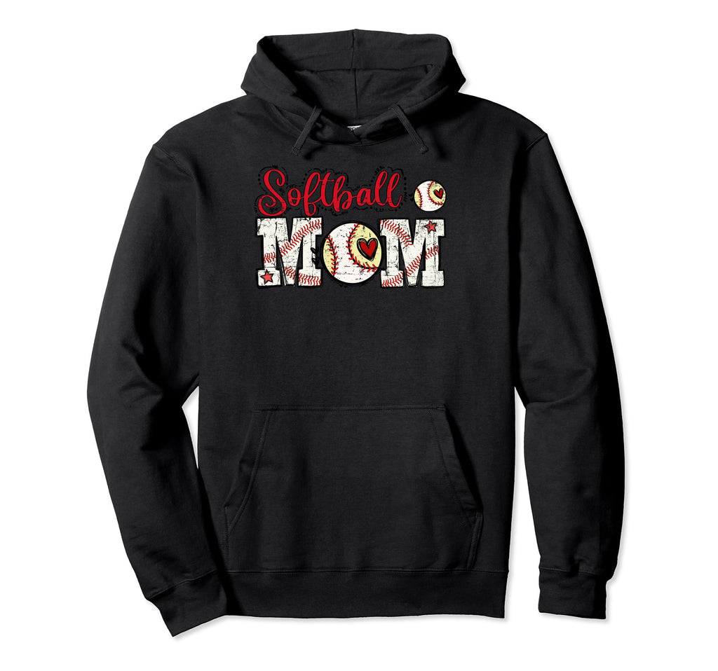 Softball Mom Mothers Day Mom Mother Hoodie - Minimalist Print Men Women - T-Shirt, Sweatshirt, Hoodie