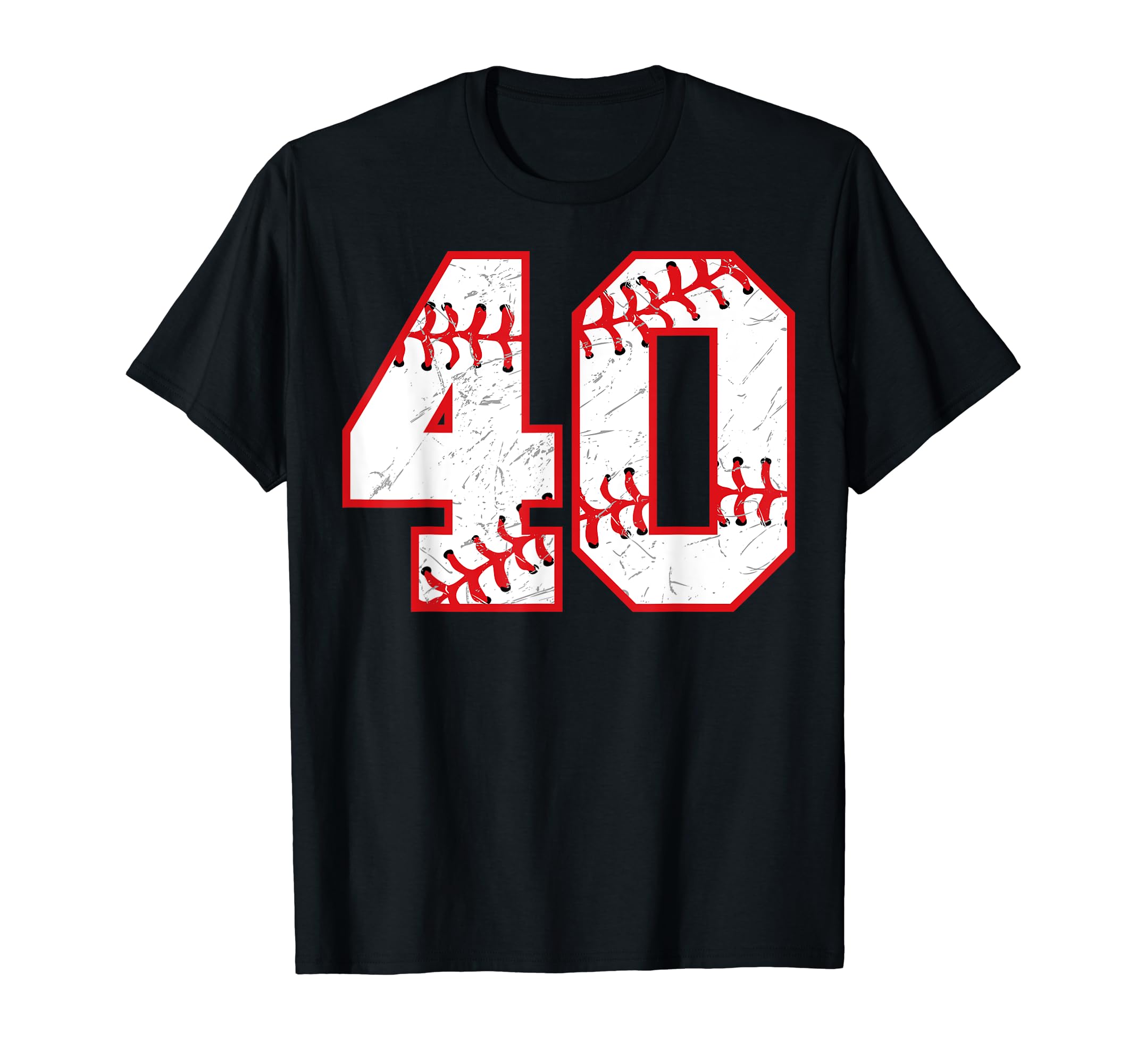 40 Birthday Baseball Theme Bday T-Shirt - Fun Novelty Design for Adults - T-Shirt, Sweatshirt, Hoodie