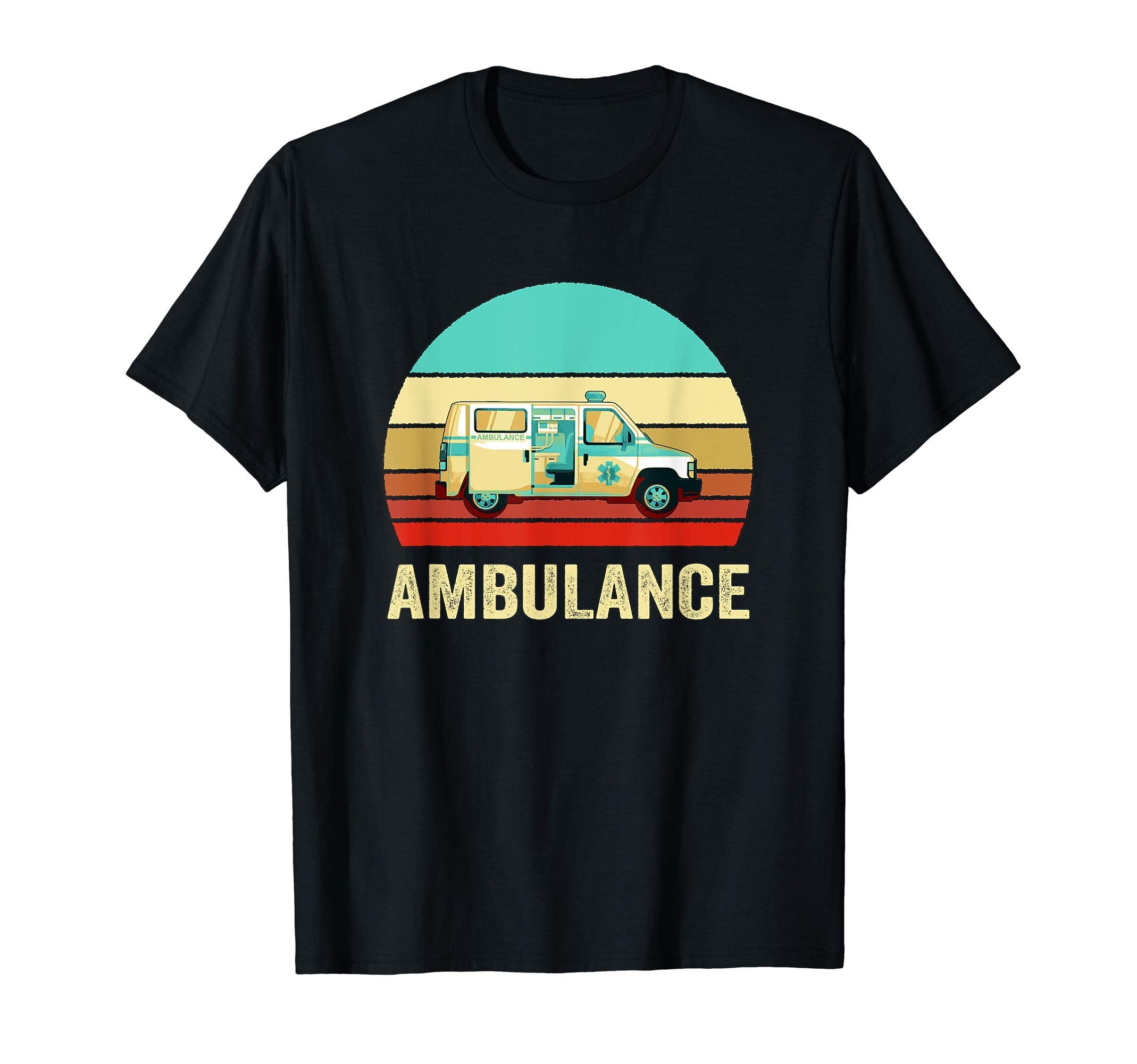 Sunset Ambulance T-Shirt - Unique Graphic for Adults - T-Shirt, Sweatshirt, Hoodie