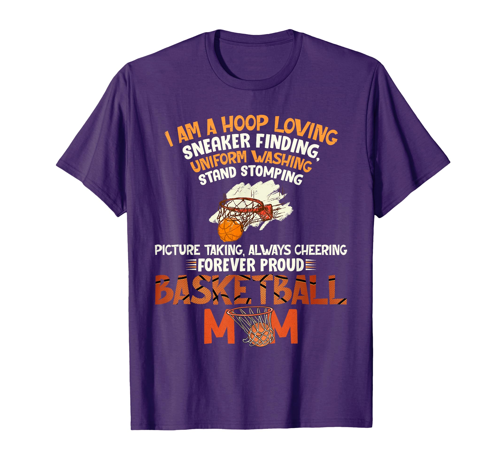 Forever Proud Basketball Mom T-Shirt - Minimalist Print Men Women - T-Shirt, Sweatshirt, Hoodie