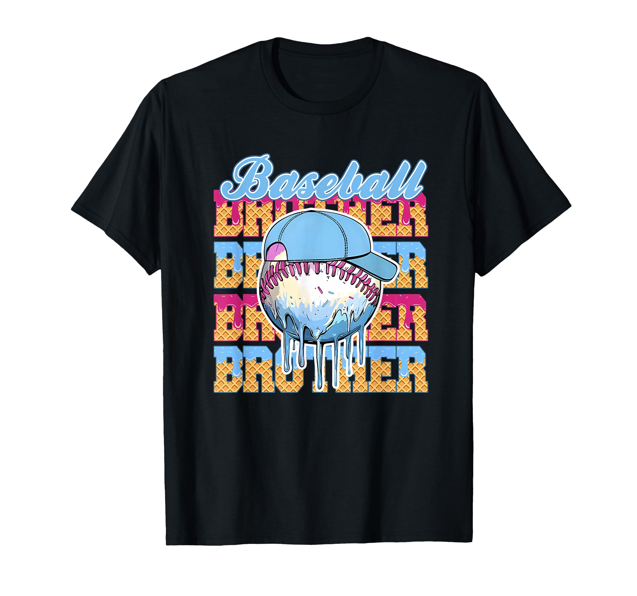 Baseball Brother Ice Cream Drip Game T-Shirt - Casual Everyday Wear Unisex - T-Shirt, Sweatshirt, Hoodie