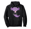 Axolotl Strawberry Milk Goth Axolotl Hoodie - Aesthetic Graphic Men Women - T-Shirt, Sweatshirt, Hoodie