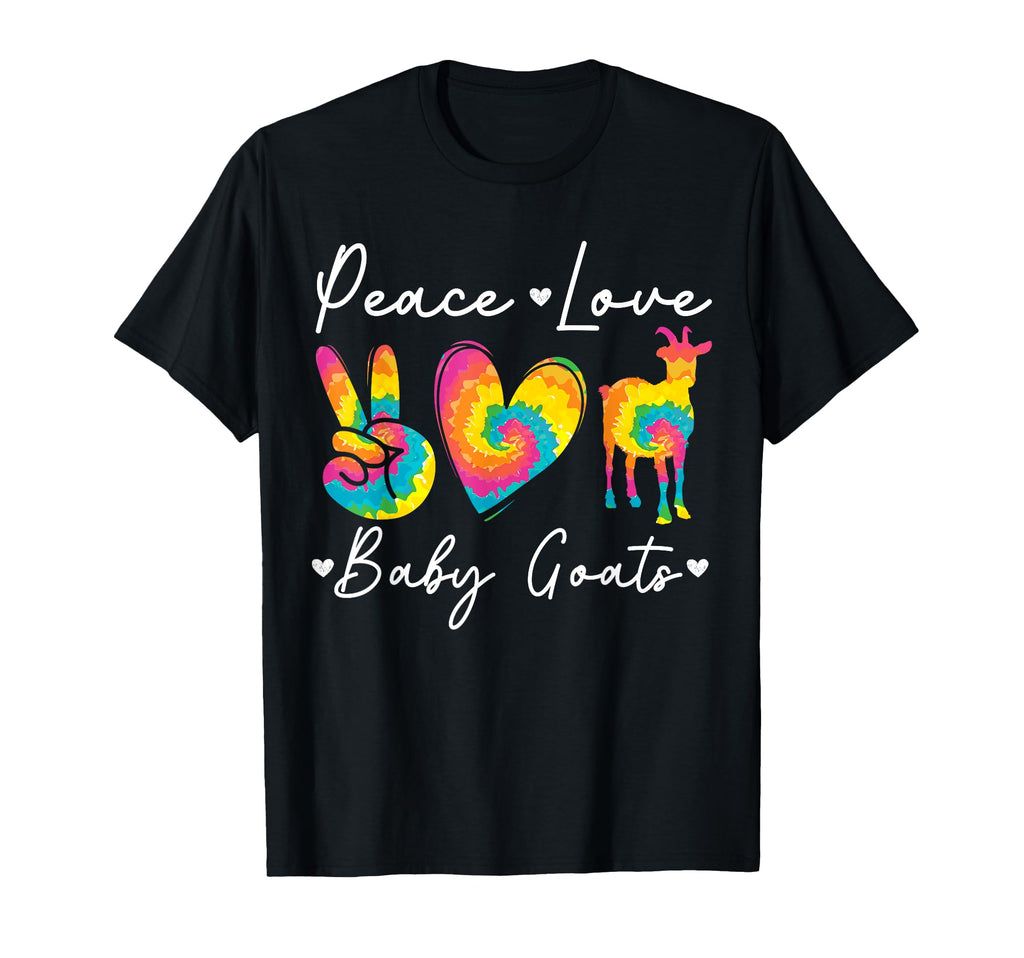 Goat Lovers Peace Love Goats T-Shirt - Graphic Print for Adults - T-Shirt, Sweatshirt, Hoodie