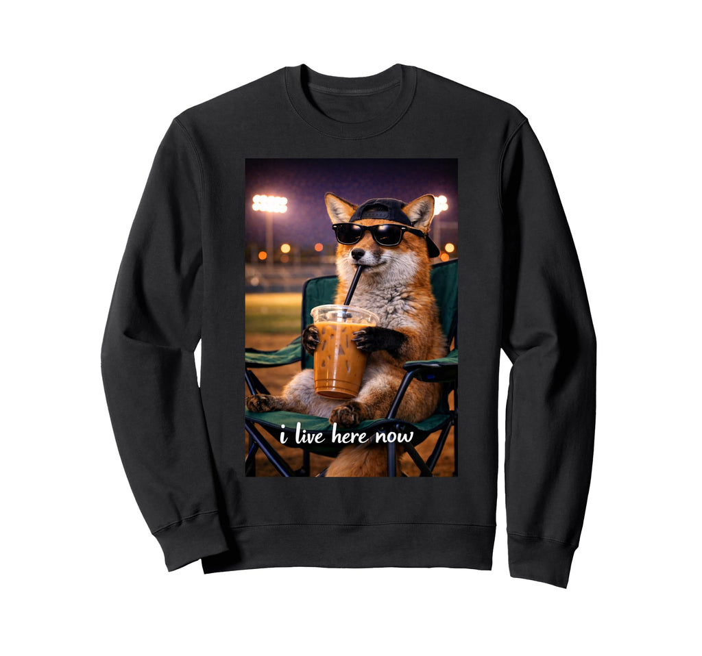 Funny Fox Ballfield Baseball Field Sweatshirt - Novelty Apparel Men Women - T-Shirt, Sweatshirt, Hoodie