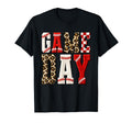 Game Day Baseball Mom Leopard T-Shirt - Casual Everyday Wear Men Women - T-Shirt, Sweatshirt, Hoodie