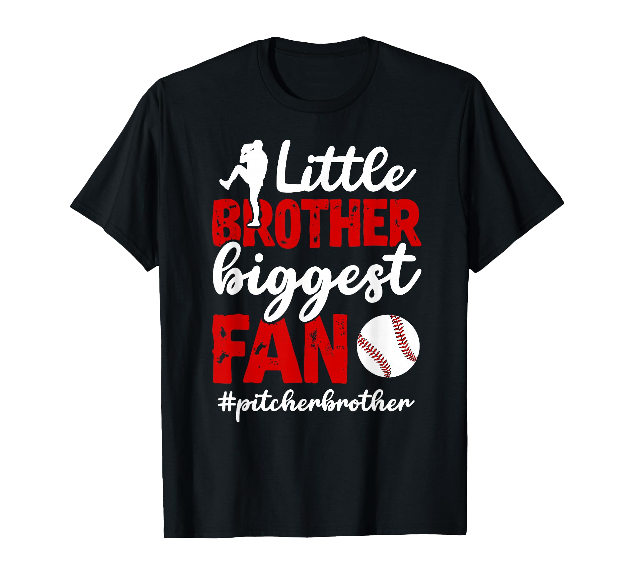 Little Brother Baseball Pitcher T-Shirt - Unique Graphic for Adults - T-Shirt, Sweatshirt, Hoodie