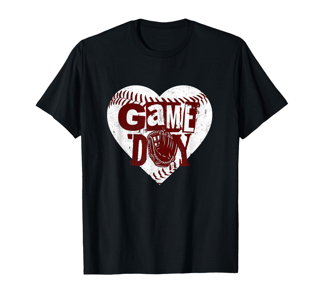 Grunge Baseball Heart Softball Mom T-Shirt - Minimalist Print Men Women - T-Shirt, Sweatshirt, Hoodie