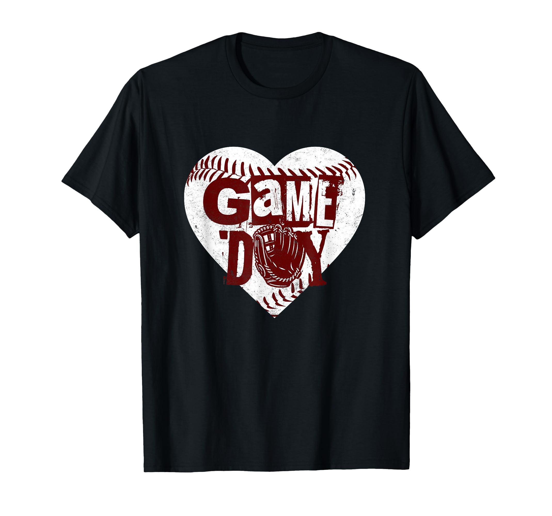 Grunge Baseball Heart Softball Mom T-Shirt - Minimalist Print Men Women - T-Shirt, Sweatshirt, Hoodie