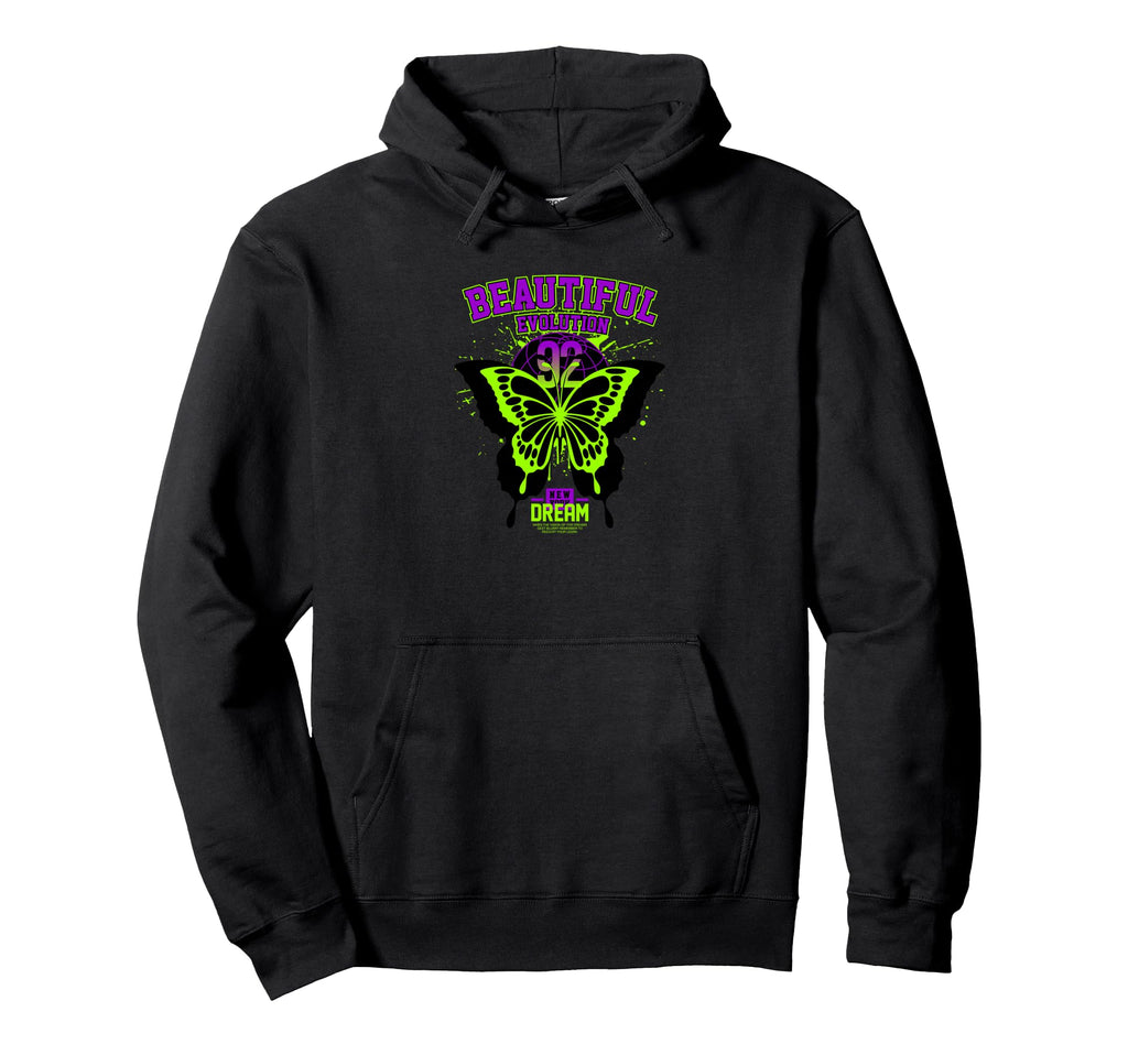 Butterfly Y2K Grunge Aesthetic Hoodie - Minimalist Print Men Women - T-Shirt, Sweatshirt, Hoodie