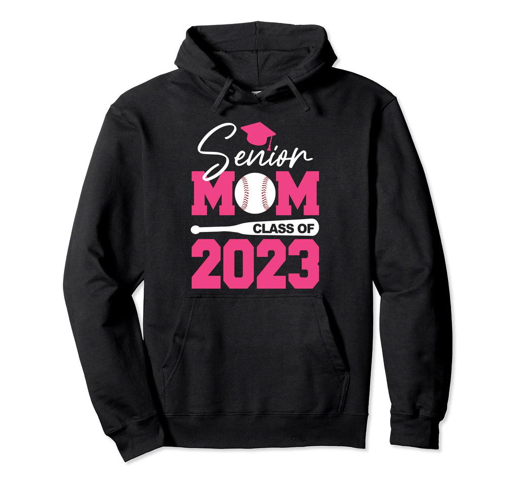 Senior Mom Class 2023 Baseball Hoodie - Custom Art Print Men Women - T-Shirt, Sweatshirt, Hoodie