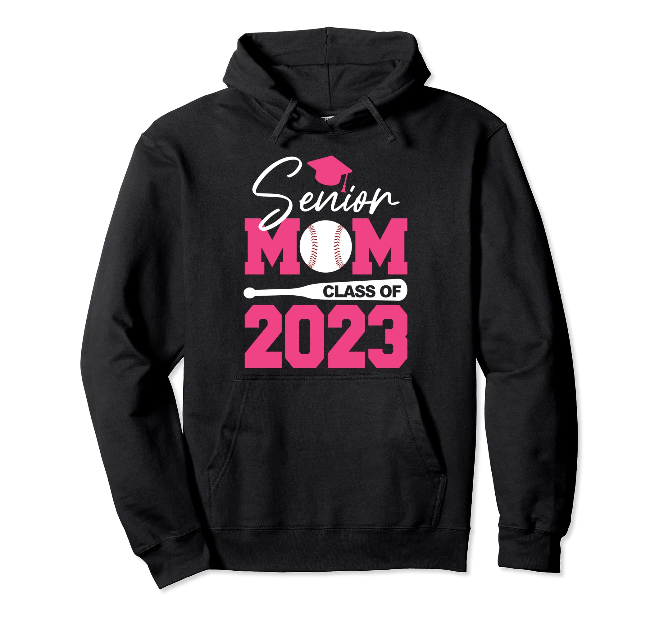 Senior Mom Class 2023 Baseball Hoodie - Custom Art Print Men Women - T-Shirt, Sweatshirt, Hoodie