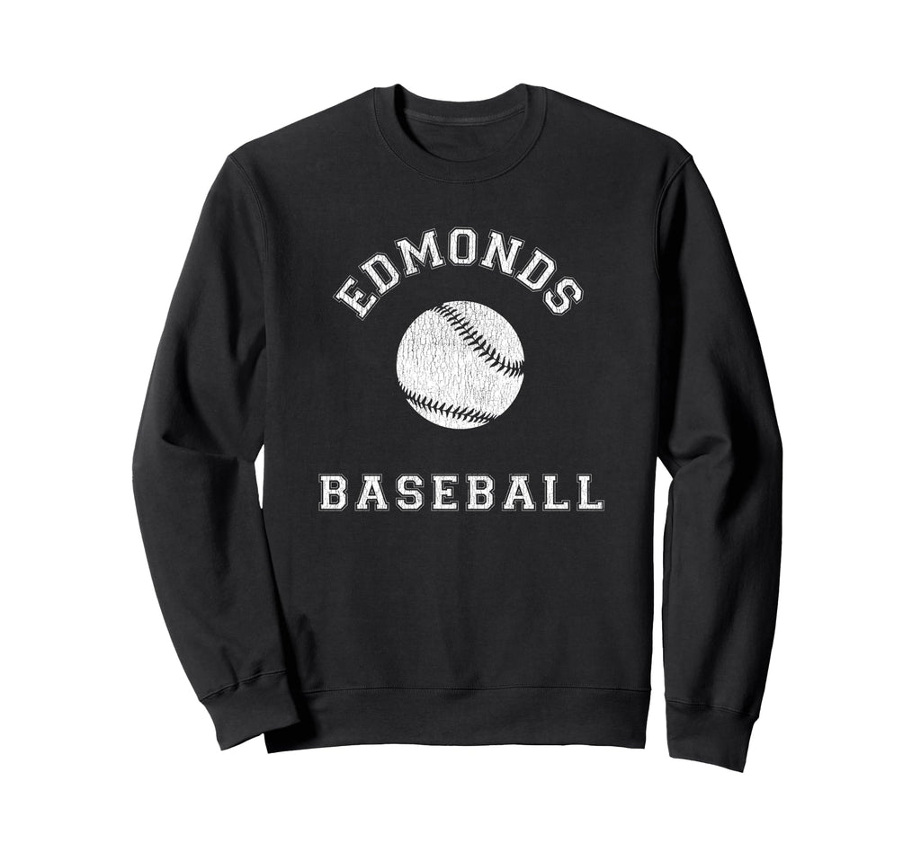 Edmonds Baseball Distressed Sweatshirt - Fun Novelty Design Unisex - T-Shirt, Sweatshirt, Hoodie