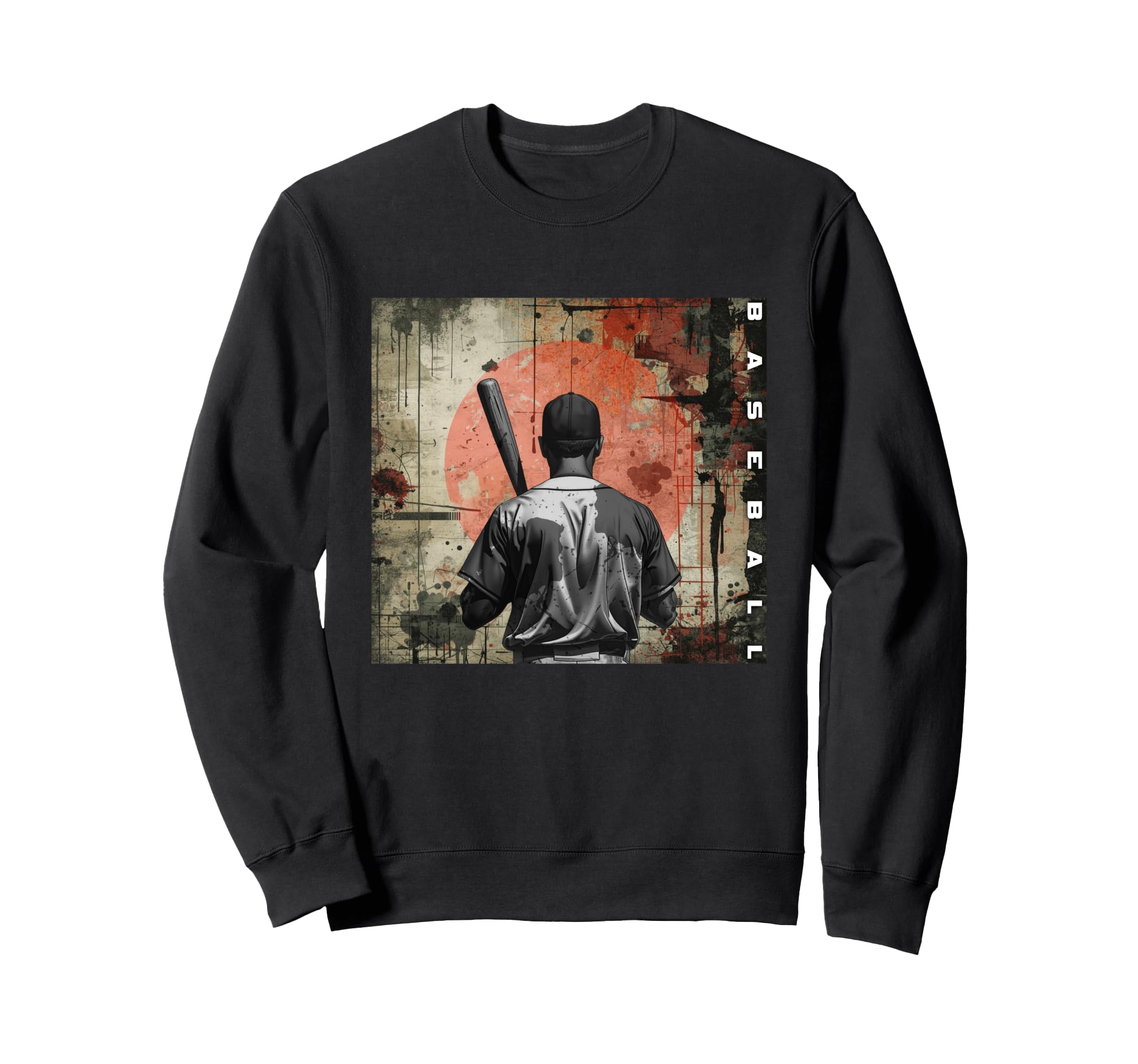 Baseball Sweatshirt - Custom Art Print Men Women - T-Shirt, Sweatshirt, Hoodie