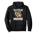 Baseball Meme Leopard Heart Hoodie - Fun Novelty Design for Adults - T-Shirt, Sweatshirt, Hoodie