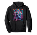 Butterfly Cat Vaporwave Cat Hoodie - Fun Novelty Design for Adults - T-Shirt, Sweatshirt, Hoodie